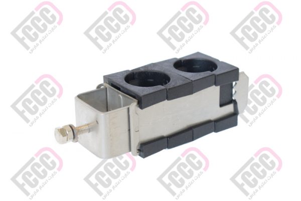 بست دوتایى لوله گیر ثابت 7/8 اینچ