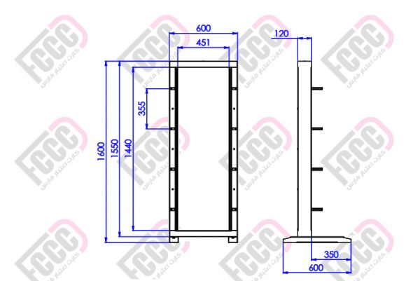 دیتا رک ایستاده 36 یونیت ارتفاع 160 سانتی متر - تصویر 3