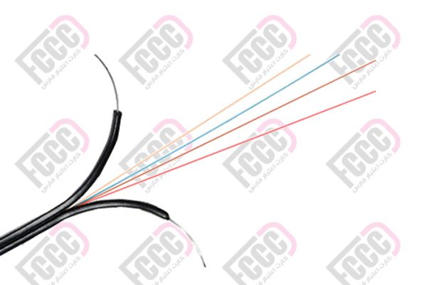 کابل دراپ FTTH دو کر دومهاره Indoor/Outdoor